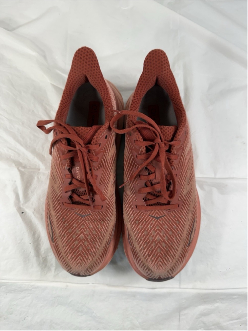 HOKA One One Clifton 9 Women’s Size 9B US Brick Red Running Shoes 1127896 RERT - Picture 4 of 16